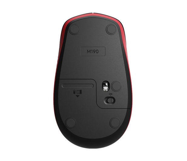 LOGITECH M190 Red - 591051 - zdjęcie 4